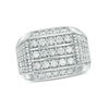 Thumbnail Image 0 of Men's 2-1/2 CT. T.W. Diamond Multi-Row Ring in 10K White Gold