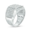 Thumbnail Image 1 of Men's 2-1/2 CT. T.W. Diamond Multi-Row Ring in 10K White Gold
