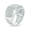 Thumbnail Image 2 of Men's 2-1/2 CT. T.W. Diamond Multi-Row Ring in 10K White Gold