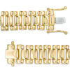 Thumbnail Image 2 of Men's 1 CT. T.W. Diamond Pavé Triple Row ID Bracelet in 10K Gold - 8.5"