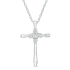 Thumbnail Image 1 of Diamond Accent Cross Pendant in Sterling Silver