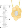 Thumbnail Image 1 of Made in Italy Layered Flower Necklace in 14K Two-Tone Gold