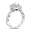 Thumbnail Image 1 of Vera Wang Love Collection 1 CT. T.W. Emerald-Cut Diamond Twist Shank Engagement Ring in 14K White Gold