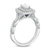 Thumbnail Image 2 of Vera Wang Love Collection 1 CT. T.W. Emerald-Cut Diamond Twist Shank Engagement Ring in 14K White Gold