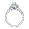 Thumbnail Image 2 of Vera Wang Love Collection 1 CT. T.W. Emerald-Cut Diamond Twist Shank Engagement Ring in 14K White Gold