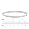 Thumbnail Image 1 of 1/4 CT. T.W. Diamond Graduated Bangle in Sterling Silver