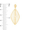 Thumbnail Image 2 of Made in Italy Diamond-Cut Drop Earrings in 14K Gold