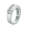 Thumbnail Image 2 of Men's 1-1/5 CT. T.W. Diamond Seven Stone Wedding Band in 10K White Gold