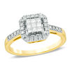 Thumbnail Image 0 of 1/3 CT. T.W. Princess-Cut Diamond Frame Ring in 10K Gold