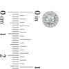 Thumbnail Image 2 of Vera Wang Love Collection 1/2 CT. T.W. Diamond Frame Stud Earrings in 14K White Gold