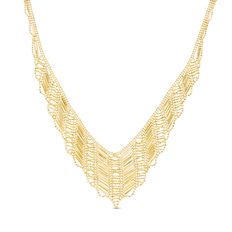 Main Image 1 of Cleopatra Necklace in 14K Gold - 17"