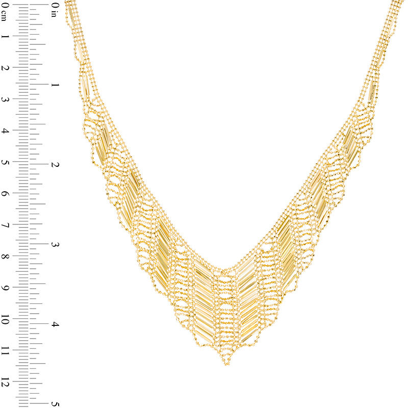 Main Image 2 of Cleopatra Necklace in 14K Gold - 17"