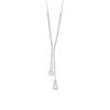 Thumbnail Image 0 of Lab-Created White Sapphire Lariat Necklace in Sterling Silver