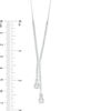 Thumbnail Image 1 of Lab-Created White Sapphire Lariat Necklace in Sterling Silver