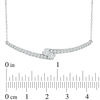Thumbnail Image 3 of Ever Us® 1/2 CT. T.W. Two-Stone Diamond Bypass Necklace in 14K White Gold - 17"