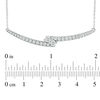 Thumbnail Image 3 of Ever Us® 1 CT. T.W. Two-Stone Diamond Bypass Necklace in 14K White Gold - 17"