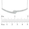 Thumbnail Image 4 of Ever Us® 1 CT. T.W. Two-Stone Diamond Bypass Necklace in 14K White Gold - 17"