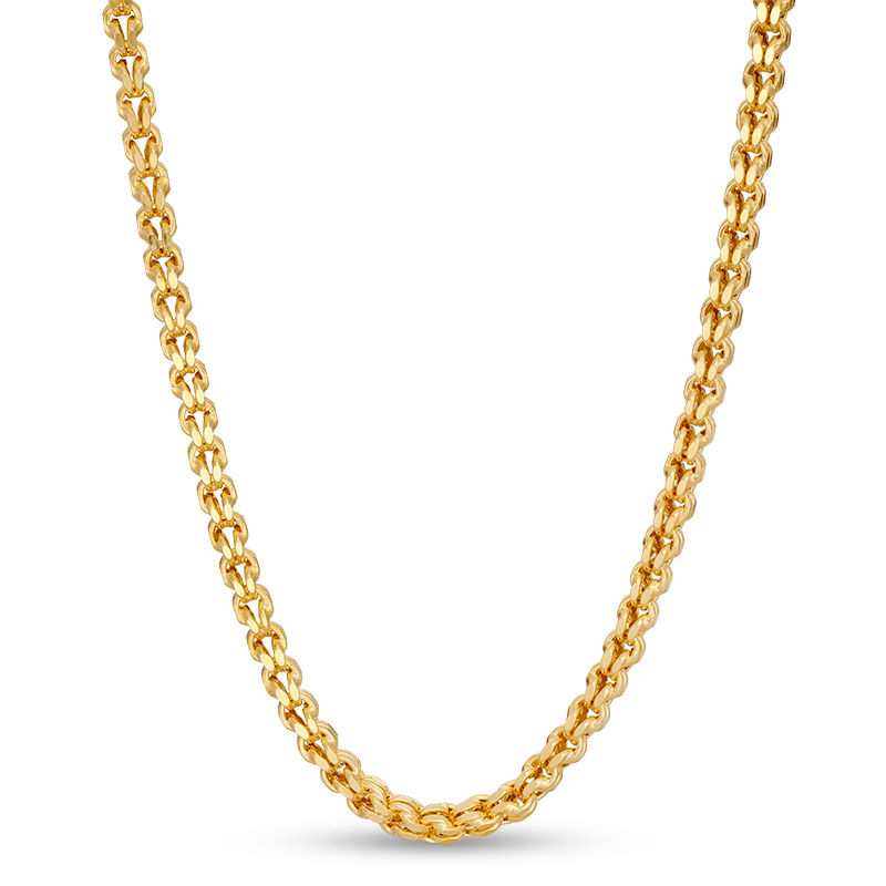 Men's 4.1mm Link Chain Necklace in 14K Gold - 22"