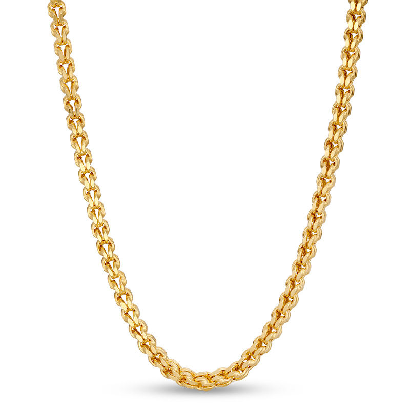 Vintage 14K Yellow Gold Link Chain Necklace 22'' 