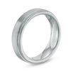 Thumbnail Image 2 of 6.0mm Satin Step Wedding Band in Tantalum - Size 10
