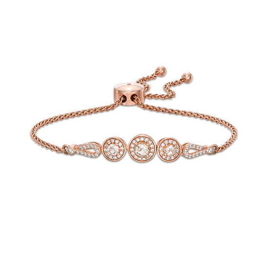morganite bracelet rose gold
