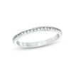 Thumbnail Image 1 of Lab-Created White Sapphire Band in 10K White Gold