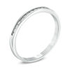 Thumbnail Image 2 of Lab-Created White Sapphire Band in 10K White Gold