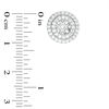 1/2 CT. T.W. Diamond Double Frame Earring Jackets in 10K White Gold
