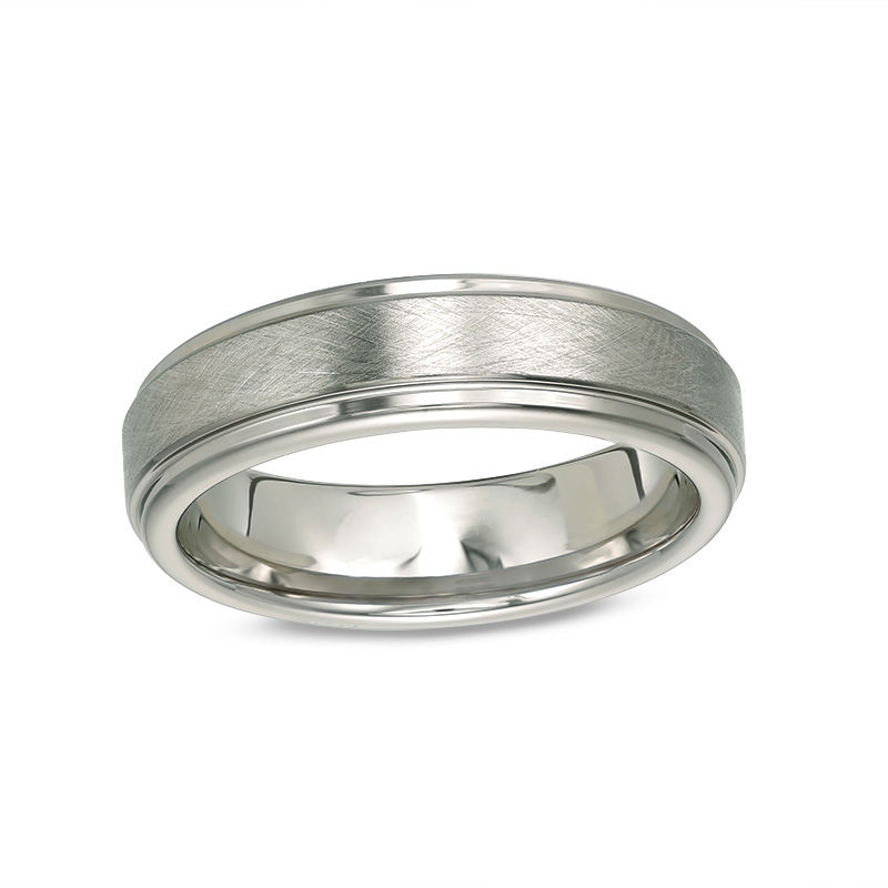 Men's 6.0mm Tantalum Wedding Band - Size 10