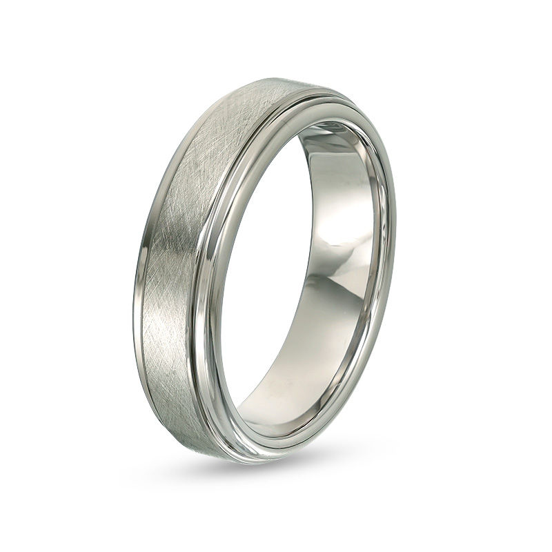 Men's 6.0mm Tantalum Wedding Band - Size 10