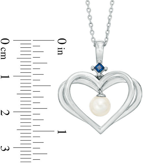 Blue Sapphire Necklace Vera Wang Love Heart Necklace Sterling
