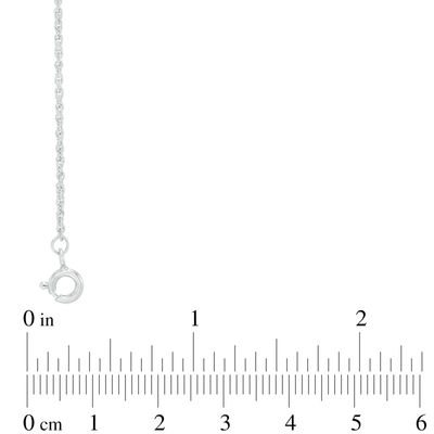 Diamond Accent Three Stone Multi-Strand Necklace in Sterling