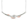 Thumbnail Image 1 of Ever Us® 1 CT. T.W. Two-Stone Diamond Swirl Necklace in 14K Two-Tone Gold - 17"