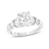 Thumbnail Image 0 of 8.0mm Lab-Created White Sapphire Engagement Ring in Sterling Silver