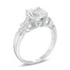 Thumbnail Image 2 of 8.0mm Lab-Created White Sapphire Engagement Ring in Sterling Silver