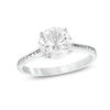 Thumbnail Image 0 of 8.0mm Lab-Created White Sapphire Engagement Ring in 10K White Gold