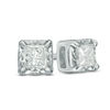 1/2 CT. T.W. Princess-Cut Diamond Solitaire Stud Earrings in 10K White Gold