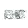 Thumbnail Image 1 of 1/2 CT. T.W. Princess-Cut Diamond Solitaire Stud Earrings in 10K White Gold