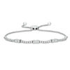 Thumbnail Image 1 of Ever Us® 1 CT. T.W. Two-Stone Diamond Station Bolo Bracelet - 9.0"