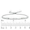 Thumbnail Image 3 of Ever Us® 1 CT. T.W. Two-Stone Diamond Station Bolo Bracelet - 9.0"