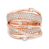 Thumbnail Image 0 of 1-1/2 CT. T.W. Diamond Orbit Ring in 14K Rose Gold