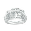 Thumbnail Image 3 of 2-1/2 CT. T.W. Certified Emerald-Cut Diamond Past Present Future® Frame Engagement Ring in 14K White Gold (I/I1)