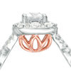 Thumbnail Image 3 of Love's Destiny by Zales 1 CT. T.W. Certified Emerald-Cut Diamond Frame Engagement Ring in 14K Two-Tone Gold (I/SI2)