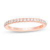 Thumbnail Image 0 of Love's Destiny by Zales 1/4 CT. T.W. Certified Diamond Wedding Band in 14K Rose Gold (I/SI2)