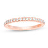 Thumbnail Image 1 of Love's Destiny by Zales 1/4 CT. T.W. Certified Diamond Wedding Band in 14K Rose Gold (I/SI2)