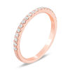 Thumbnail Image 1 of Love's Destiny by Zales 1/4 CT. T.W. Certified Diamond Wedding Band in 14K Rose Gold (I/SI2)