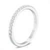 Thumbnail Image 2 of Love's Destiny by Zales 1/4 CT. T.W. Certified Diamond Wedding Band in 14K White Gold (I/SI2)