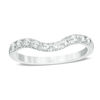 Thumbnail Image 1 of Love's Destiny by Zales 1/3 CT. T.W. Certified Diamond Contour Wedding Band in 14K White Gold (I/SI2)