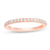 Thumbnail Image 1 of Love's Destiny by Zales 1/4 CT. T.W. Certified Diamond Wedding Band in 14K Rose Gold (I/I1)