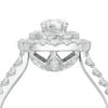 Thumbnail Image 3 of Love's Destiny by Zales 1-1/4 CT. T.W. Certified Diamond Double Frame Engagement Ring in 14K White Gold (I/I1)